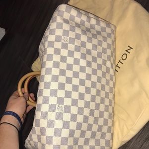 LOUIS VUITTON Damier Azur Speedy 30